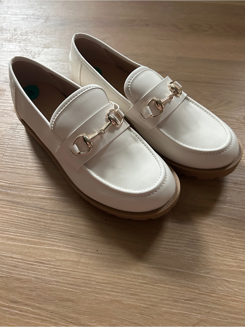 white loafers